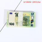 20Pcs/Set Dollhouse Pocket Euro Simulation Toy Banknote Mini Miniature Model SHI