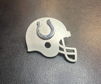2007 Indiana Colts Vintage Silver Tone 3-D Helmet Lapel Pin NFL Football - Image 1 of 4