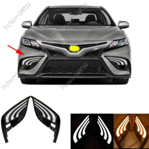 For Toyota Camry 2021 2022 LED Daytime Running Light DRL Turn Signals Fog Lamp - Picture 1 of 6