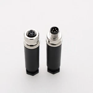 M8 5pin B Coding Male Female Waterproof Circular Sensor Connector Solder Type - Picture 1 of 4