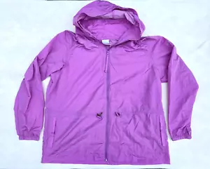 Columbia Women's Wild Willow Jacket Windbreaker Lavender XXL Hooded Waterproof - Picture 1 of 11