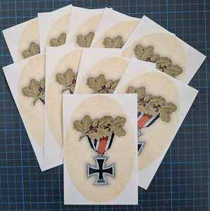 10 x Autoaufkleber "Deutsches Reich - Eisernes Kreuz" oval 9,5 x 14,5cm - Bild 1 von 2