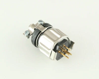 WIRE PRO 5-Pin Male Miniature Hexagonal Panel Connector Plug Sleeve Hood 126-217