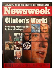 Clinton's World on cover NEWSWEEK International Magazine Feb 1 1993 - Picture 1 of 2