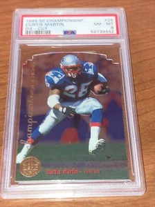 1995 SP Championship Series Die-Cut Curtis Martin #29 Graded PSA 8 Rookie RC - Picture 1 of 3