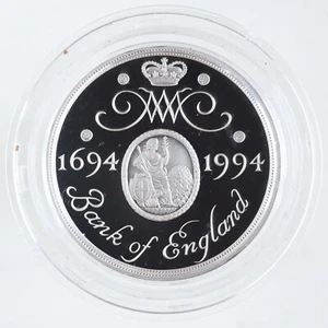 1994 UK Tercentenary of Bank of England £2 Sterling Silver Proof Coin with COA - Picture 1 of 6