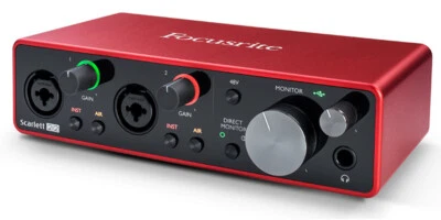 Interfaccia Audio USB Focusrite Scarlett 2i2 3ª Gen Con Pro Tools First NUOVO - Immagine 1 di 4
