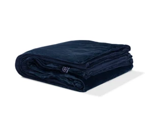 Z by Gravity Dual-Sided Weighted Blanket (Single - 48" x 72" - 15lbs) in Navy - Picture 1 of 3