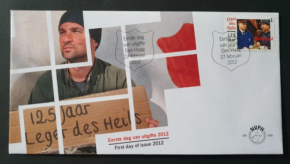 2012 NETHERLANDS NEDERLAND SALVATION ARMY LEGER DES HEILS NR 646 FDC - Image 1 of 1