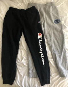 Champion 2 Piece Boys Black & Gray Sweatpants Size YL - Picture 1 of 1