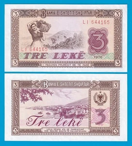 Albanien 3 Leke P 41 1976 Stempelglanz - Bild 1 von 1