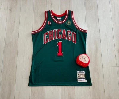Camiseta NBA Derrick Rose Chicago Bulls 2008-2009 Mitchell&Ness autêntica tamanho 48 - Imagem 1 de 4