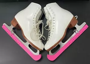 Riedell Model 355 A Silver Star Ladies Ice Skates Size 5 1/2 A EUC - Picture 1 of 12
