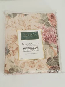 VTG Croscill Style #3753 Blouson Window Valance Topper Floral 88" x 15" NOS - Picture 1 of 11