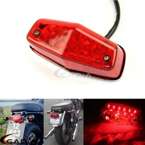 Universal Lucas Type Tail Light Rear Brake Light Replacement Red Lens Assembly - Picture 1 of 8