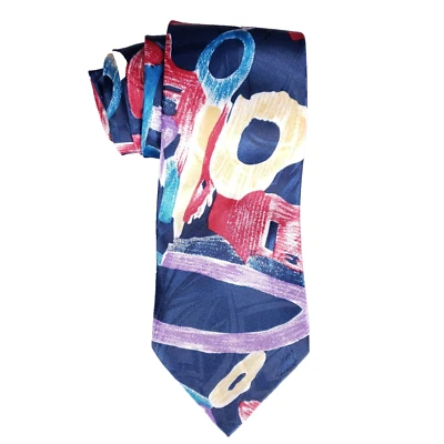 Corbata Carlos Tomasini Audaz Estampado Abstracto Declaración Hombre Accesorio Artcore Foto 1 de 4