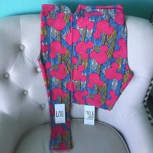 Lularoe Mommy And Me Disney Leggings TC & Kids L/XL Minnie Mickey - Picture 1 of 2