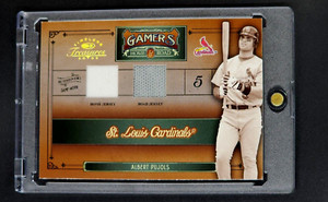 2005 Donruss Timeless Treasures Gamers GU Dual Jersey #G-18 Albert Pujols /100