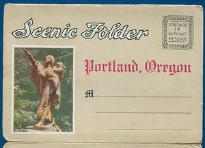Portland Oregon or  souvenir postcard folder foldout - Picture 1 of 4