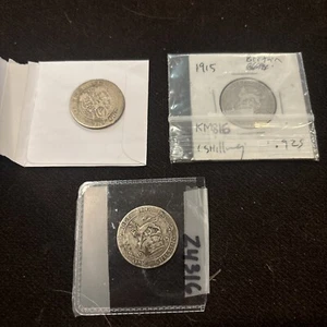 Sixpence Sterling Silver .925 .- 1899, 1915 3 coin LOT - Picture 1 of 5