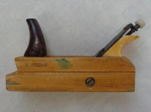 70s Vtg Soviet School Hand Plane Smoothing Wood USSR Iron Blade Bench Jack Tool - Picture 1 of 13