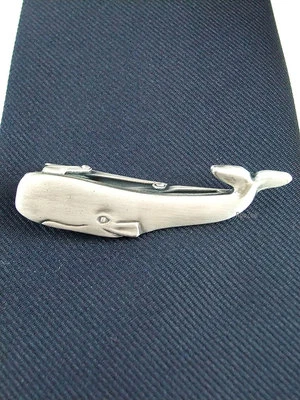 Whale Unique Tie Clasps & Tacks RooZee Tie Clip Tie Bar Tie Pin Made in Japan - Image 1 of 4