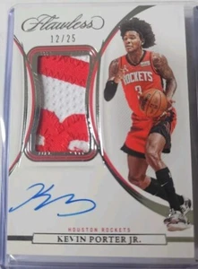 2021-22 Flawless Kevin Porter Jr Veteran Patch Auto /25 On Card Auto Game Worn - Picture 1 of 4