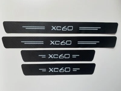 CALCOMANÍAS DE PELÍCULA DE VINILO DE CARBONO VOLVO XC60 - PROTECTORES DE UMBRAL DE PUERTA - Imagen 1 de 4