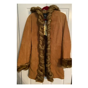 Ledermantel Dennis Basso Größe Small neu mit Etikett - Bild 1 von 12