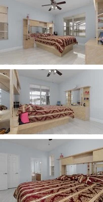 2 Bedroom Sets - Queen Italian Set and Full White Metal Set. Tons of Decor Too! - Image 1 of 4