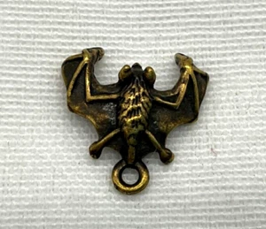 New, Fashion Jewelry, Bat Necklace Steel Pendant in brass color - Picture 1 of 3