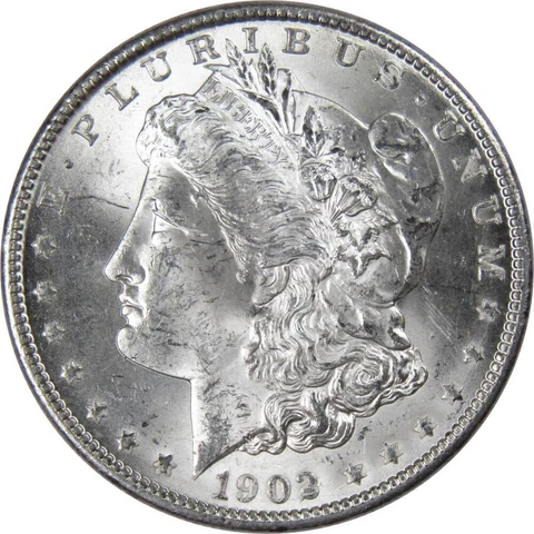 1902 O Morgan Dollar BU Uncirculated Mint State 90% Silver $1 US Coin Cover
