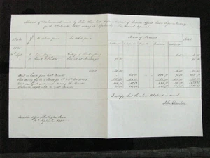 IOWA TERRITORY INDIAN TREATY RECEIPT SIGNED BY GOVERNOR JOHN CHAMBRERS 1845 - Picture 1 of 6