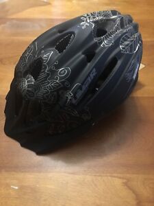 Limar Superlight Helmet 535 Matt Black Flowers Removable Visor Adjust. Fitting
