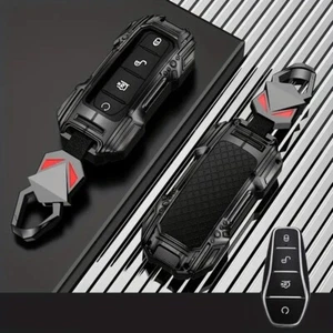 Zinc Alloy +Silicone Car Remote Key Fob Cover For BYD Atto 3 DOLPHIN Sea Leopard - Picture 1 of 4