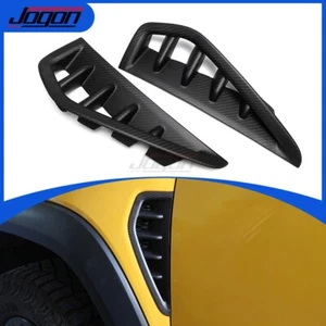 Real Matte Carbon Side Fender Body Air Vent Cover For Dodge Ram 1500 TRX 2019-23 - Picture 1 of 14