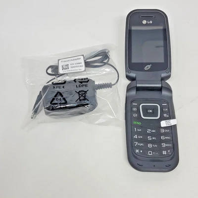 Teléfono Celular LG 440G - 440GB - Negro (TracFone) Prepago GSM Bluetooth Cámara Abatible Foto 1 de 4