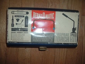 Vintage Bernzomatic Propan 7 Stück Brenner Bausatz Modell TX 25 Bernz-O-Matic blau - Bild 1 von 4