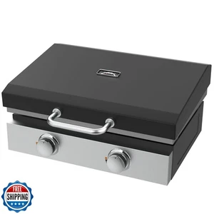 Upgraded Hinged Lid for Blackstone 22 Inch Griddle Grill, Powder Coated Steel - Picture 1 of 5