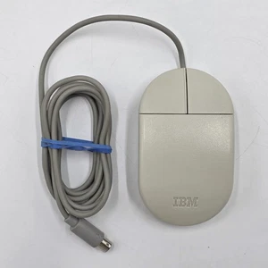Vintage IBM PS/2 Mechanical Ball Computer Mouse 2-Button Model 13H6690 - Picture 1 of 8