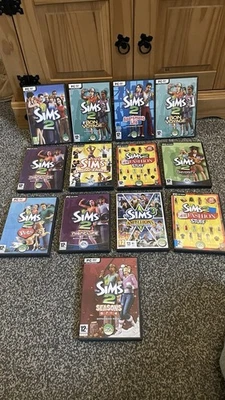 The Sims 2 & 3 PC Game Bundle 💻 12 Games + Expansions – Bon Voyage, Pets, Uni - Image 1 of 4