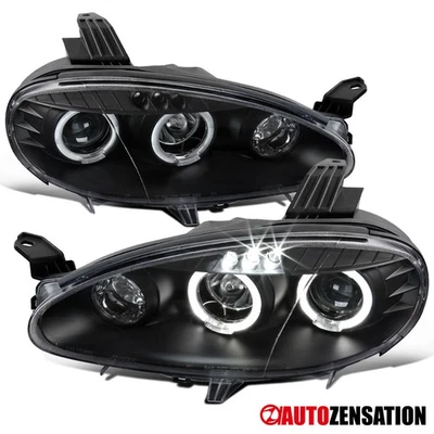 Fit 2001-2005 Mazda Miata MX-5 Black LED Halo Projector Headlights Left+Right Foto 1 de 4