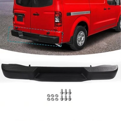 Black Rear Step Bumper Assembly For Nissan NV1500 NV2500 NV3500 2012-2021 Steel - Изображение 1 из 4