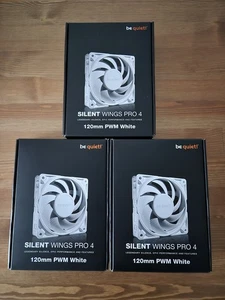 120mm be quiet! Silent Wings Pro 4 PWM, White, 9 Blade, High Pressure, 3000rpm, - Picture 1 of 9