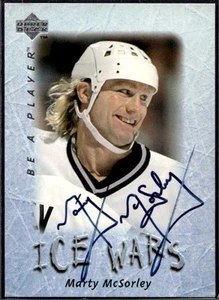 1995-96 Upper Deck Be a Player Auto Autographed #225 Marty McSorley - Picture 1 of 2