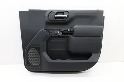 2019 - 2022 CHEVROLET SILVERADO 1500 FRONT RIGHT DOOR TRIM PANEL OEM BLACK_H0U - Image 1 of 4