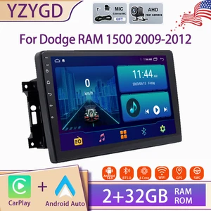 Android Auto Carplay For Dodge RAM 1500 2009-2012 Car Stereo Radio GPS Screen BT - Picture 1 of 19