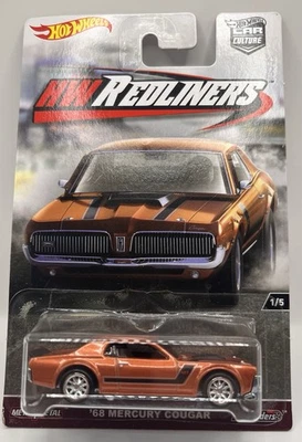 Coche diecast Hot Wheels 1:64 68 Mercury Cougar Culture 2015 Foto 1 de 4