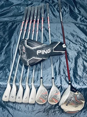 Conjunto de ferro Ping K15 driver 10.5, 4-5 híbrido e 6-PW ponto verde - Imagem 1 de 4