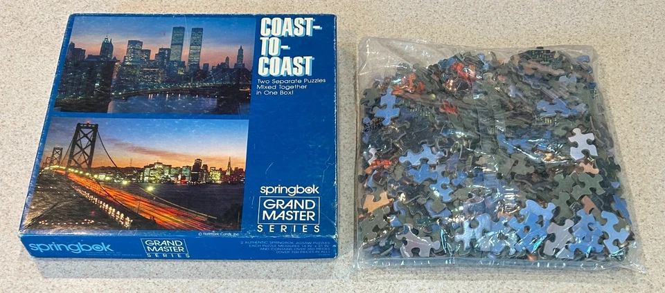 COAST TO COAST (Vintage Springbok Grand Master) -- 700 Piece Jigsaw SEALED BAG - Image 1 of 3